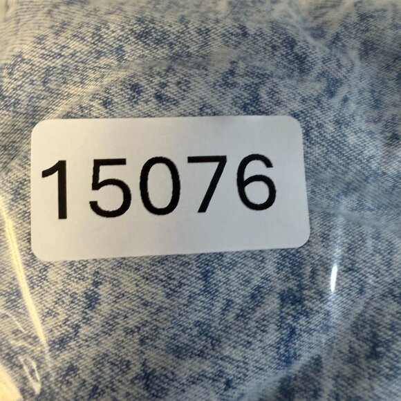 VTG 80s Acid Wash Jeans Shorts Womens Large 34x6" Aztec Elastic Waist USA Made - Picture 6 of 6